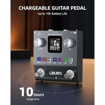 LEKATO Multi Effects Guitar Pedal for Musicians