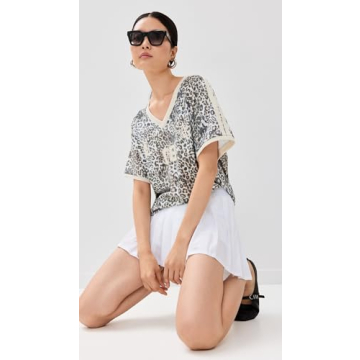 Lioness Women's Spectate Top with Leopard Fade Print