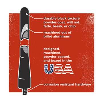 CravenSpeed Stubby Antenna Compatible with Ford F-150 2009-2024 | 3.2 Inches | Short Antenna Replace...