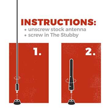 CravenSpeed Stubby Antenna Compatible with Ford F-150 2009-2024 | 3.2 Inches | Short Antenna Replacement | Made in The USA