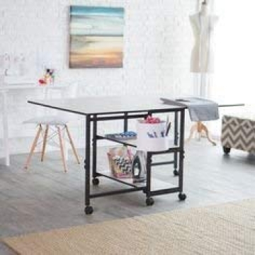 Sullivans Adjustable Height Foldable Craft Table
