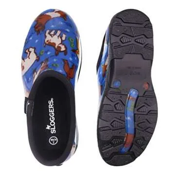 Sloggers Women's Waterproof Rain and Garden Shoe with Comfort Insole, Goats Sky Blue, Size 10, Style 5118GOBL10