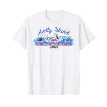 Jaws Amity Island Billboard T-Shirt - Nostalgic & Comfy