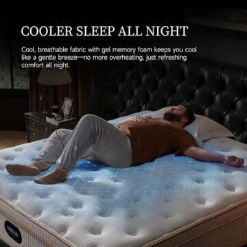 HIRELIX 14 Inch Queen Hybrid Mattress with Gel Memory Foam