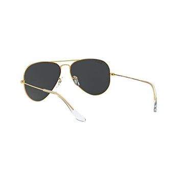 Ray-Ban RB3025 Classic Aviator Sunglasses, Legend Gold/Polarized Black, 55 mm