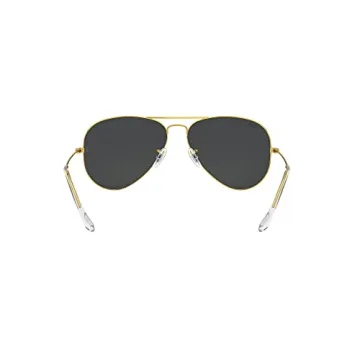 Ray-Ban RB3025 Classic Aviator Sunglasses, Legend Gold/Polarized Black, 55 mm