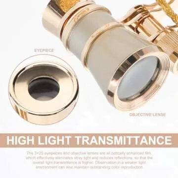 VILLCASE Opera Glasses 3X25 Compact Binoculars for Adults