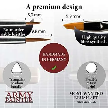 Premium Miniature Brush Set for Precision Painting