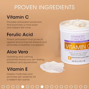 Vitamin C Cream - Anti-Aging Moisturizer 16oz