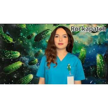 Pickle Retractable Name Card Badge Holder Reel with Alligator Clip, 24 inches Thick Pull Cord