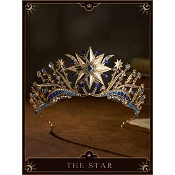 SWEETV TAROT Tiara Crown - Elegant Costume Accessory for Events
