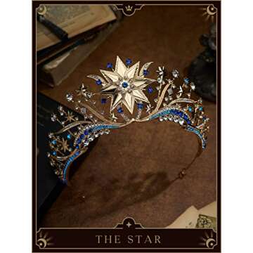SWEETV TAROT Tiara Crown - Elegant Costume Accessory for Events