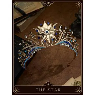 SWEETV TAROT Tiara Crown - Elegant Costume Accessory for Events