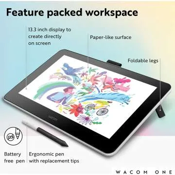 Wacom One HD 13.3" Creative Pen Display Tablet