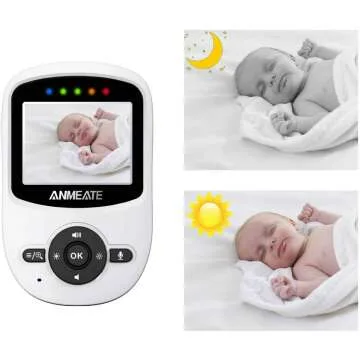 ANMEATE 2.4GHz Wireless Baby Monitor with Night Vision