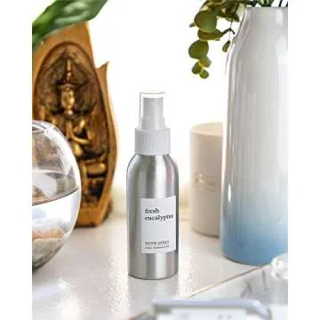 Craft & Kin Eucalyptus Room Spray for Pillows and Bedding, Long-Lasting Room Freshener, Soothing Aroma Mist for Home and Sheets, 3.4 oz