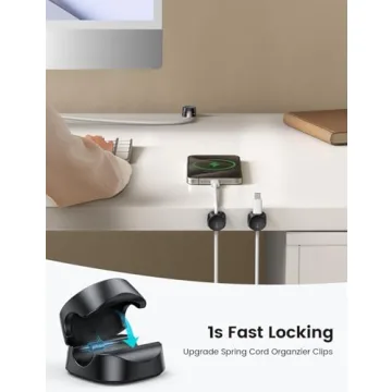 Lamicall Cord Organizer Clips - 6Pack Desk Management