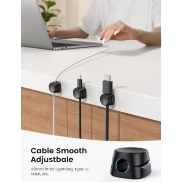 Lamicall Cord Organizer Clips - 6Pack Desk Management