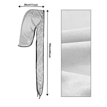 Tatuo 2 Pieces Velvet Durag and 2 Pieces Silky Soft Durag Cap Headwraps with Long Tail and Wide Straps for 360 Waves(Black, Silver, Blue, Red)