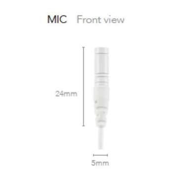 Rode Lavalier GO Professional-Grade Wearable Microphone, White, (LAVGOW)