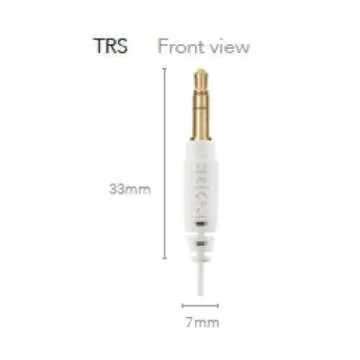 Rode Lavalier GO Professional-Grade Wearable Microphone, White, (LAVGOW)