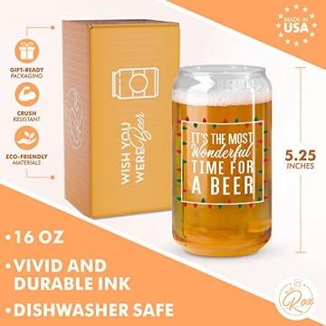 Fun Beer Can Glass for Holiday Cheers and Gifting