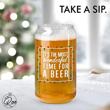 Fun Beer Can Glass for Holiday Cheers and Gifting