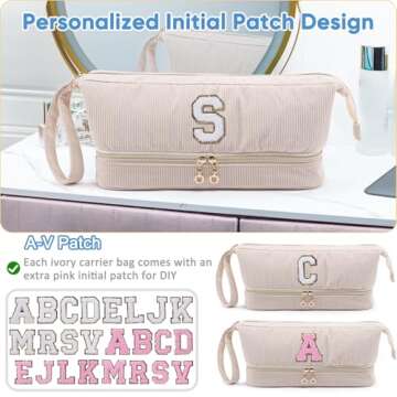 Initial Personalized Hair Dryer Case for Travel and Storage