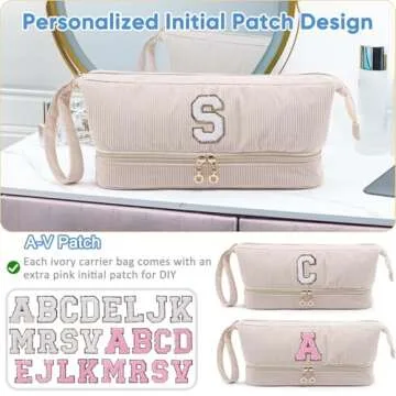 Initial Personalized Hair Dryer Case for Travel and Storage