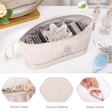 Initial Personalized Hair Dryer Case for Travel and Storage