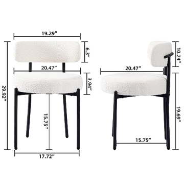 Elegant DYHOME Dining Chairs Set - Modern Comfort and Style