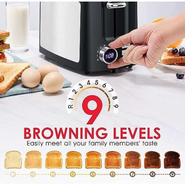Best Rated Toaster with Digital Countdown Timer for Perfect Toast