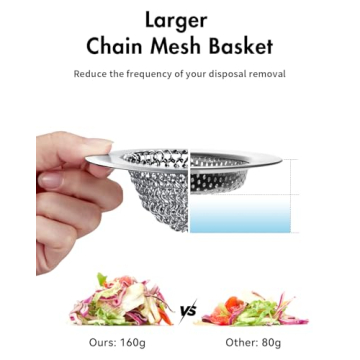 Premium Stainless Steel Sink Strainer - Easy Clean & Durable