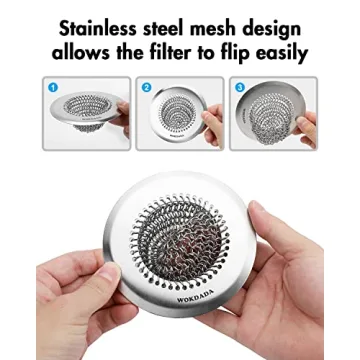 Premium Stainless Steel Sink Strainer - Easy Clean & Durable