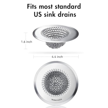 Premium Stainless Steel Sink Strainer - Easy Clean & Durable