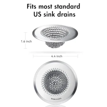 Premium Stainless Steel Sink Strainer - Easy Clean & Durable