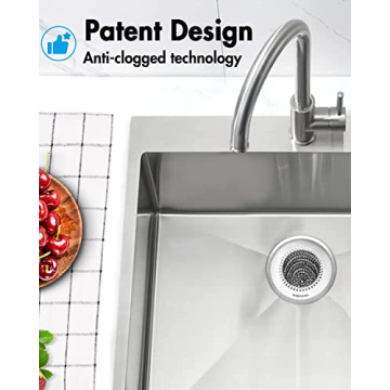 Premium Stainless Steel Sink Strainer - Easy Clean & Durable