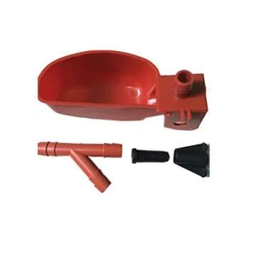 10 Pack Pigeon Quail Waterer and Feeder Drinking Cup Bowl Poultry System (Red)