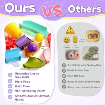 Fajiabao Toddler Bath Toys Fun for Ages 1-5 - Mold Free