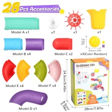 Fajiabao Toddler Bath Toys Fun for Ages 1-5 - Mold Free