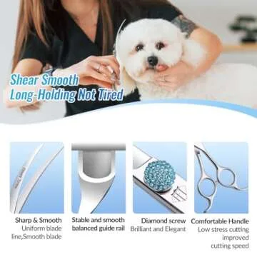 Fenice 6.5" Curved Shears for Pet Grooming - High Quality