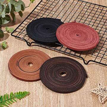 GORGECRAFT Genuine Leather Cord for DIY Craft Projects