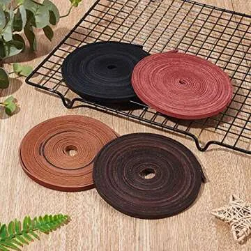 GORGECRAFT Genuine Leather Cord for DIY Craft Projects