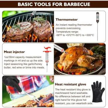 BBQ Grill Tools Set 34PCS - Stainless Steel Accessories