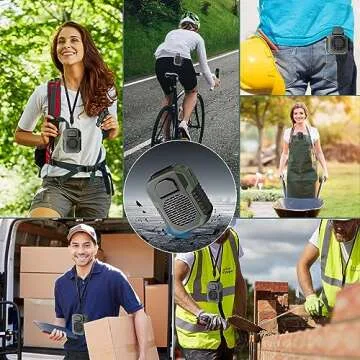 Drosica Waist Fan 6000mAh Rechargeable for Summer