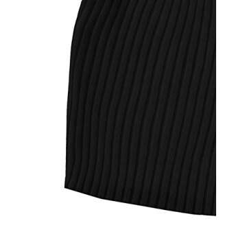 SweatyRocks Women's V Neck Crop Cami Top Ribbed Knit Spaghetti Strap Sleeveless Vest