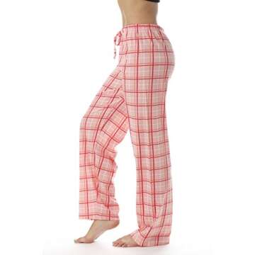 Just Love Women's Plaid Pajama Pants for Cozy Comfort