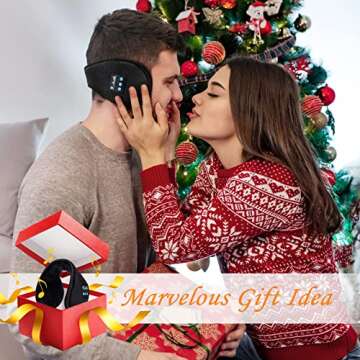Bluetooth Ear Muffs - Bluetooth 5.0 Headphones Earmuffs Running Ear Warmers Earmuffs for Women Winte...