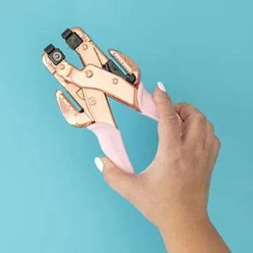 Crop-A-Dile Eyelet Punch - Rose Gold Craft Tool for Everyone