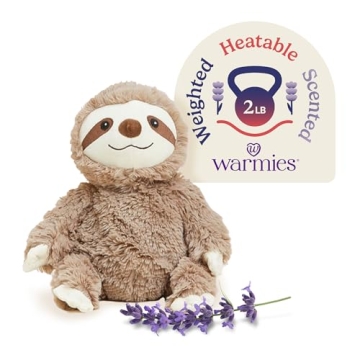 Warmies Microwavable Sloth Plush Heat Therapy Comfort